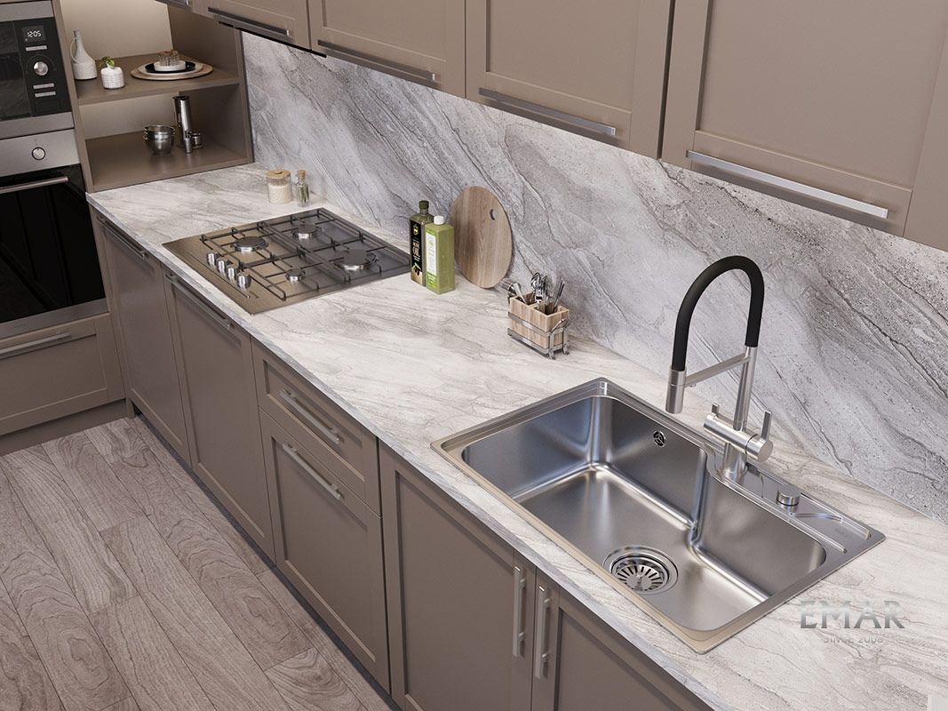 Приобрести oulin кухонная мойка 70х46 см, сатин oulin ol-cs210