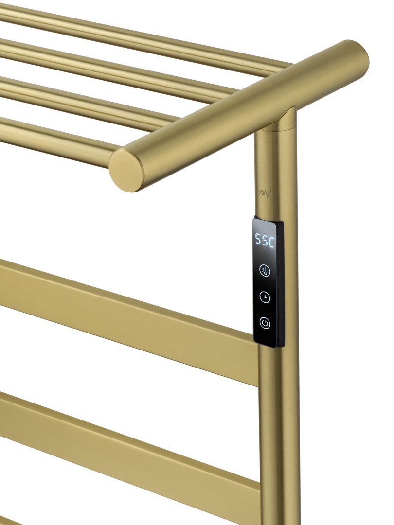 Приобрести полотенцесушитель электрический wonzon & woghand essen, брашированное золото (ww-a403-bg)