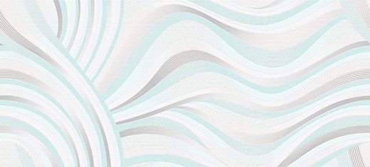 Приобрести декор настенный cersanit tiffany blue вставка белый волна