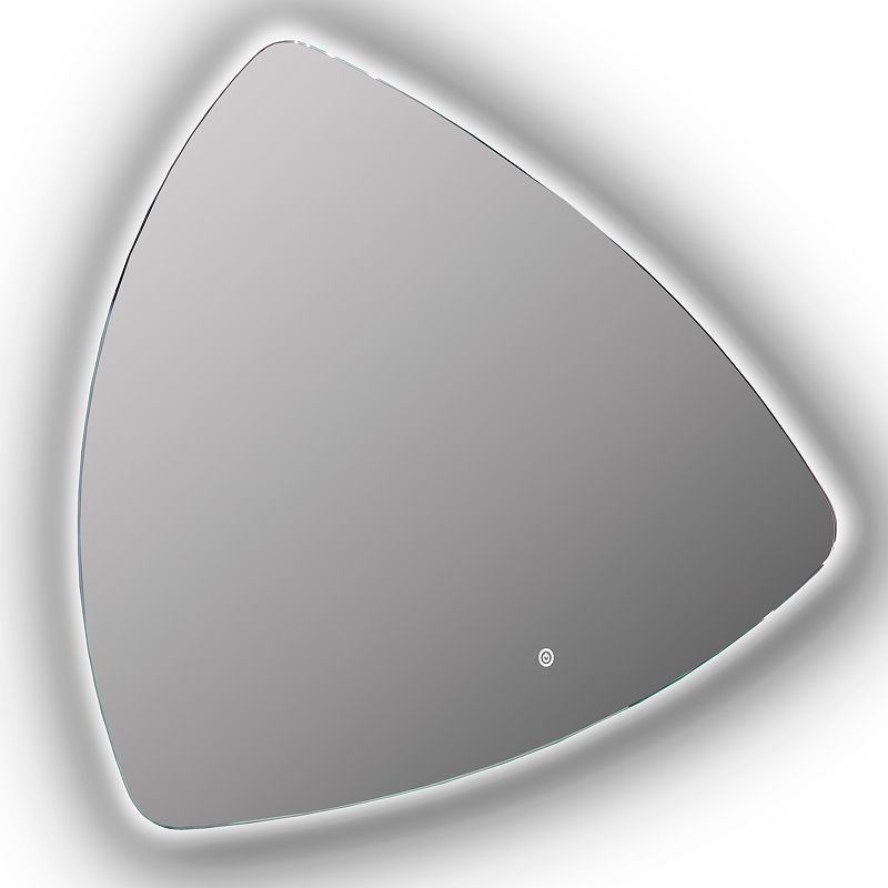 Приобрести continent зеркало с подсветкой jazz 90х70 см, сенсорный включатель, белое