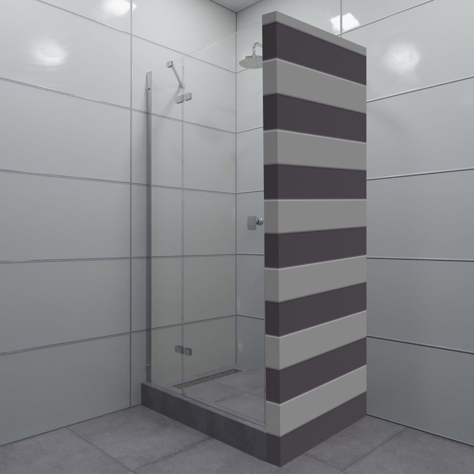 Приобрести triton душевая дверь бруно 190x99 см, прозрачная щ0000053750