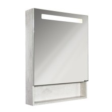 Сomforty Зеркало-шкаф Никосия-60 с подсветкой, дуб белый