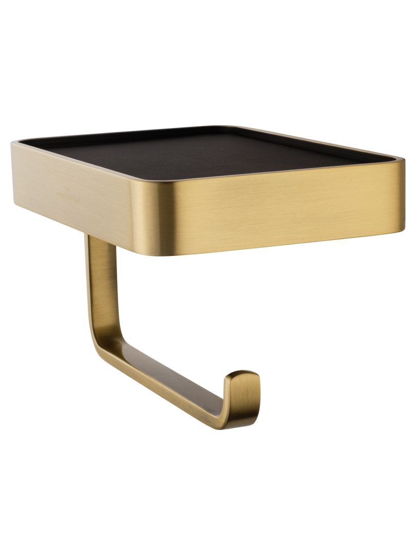 Приобрести держатель для туалетной бумаги с полкой wonzon & woghand roma, бронза (ww-7236)