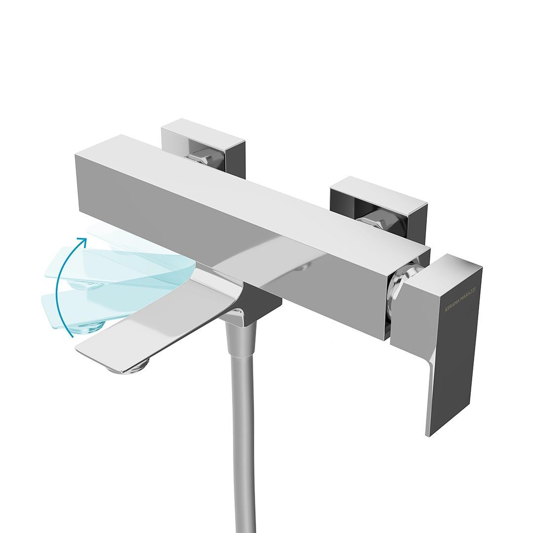 Приобрести kerama marazzi смеситель для ванны fioretto, хром v2cr105km