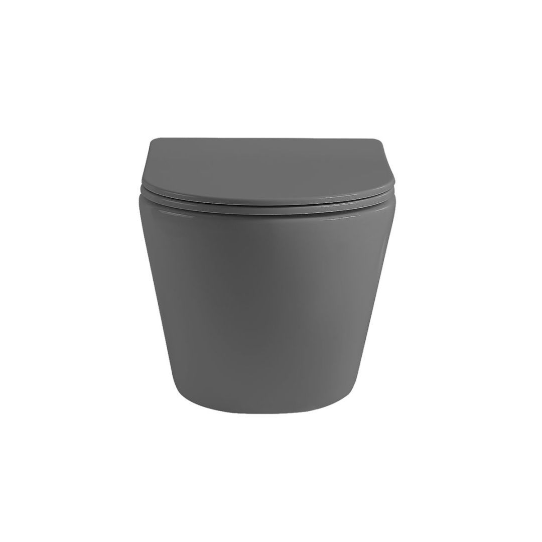 Приобрести vincea унитаз подвесной globo, ультратонкое сиденье, микролифт, антрацит матовый vt1-14sma