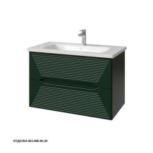 Caprigo Тумба с раковиной MODO-Smalty Terza 80 см, зеленая, эмаль 35613eml 2