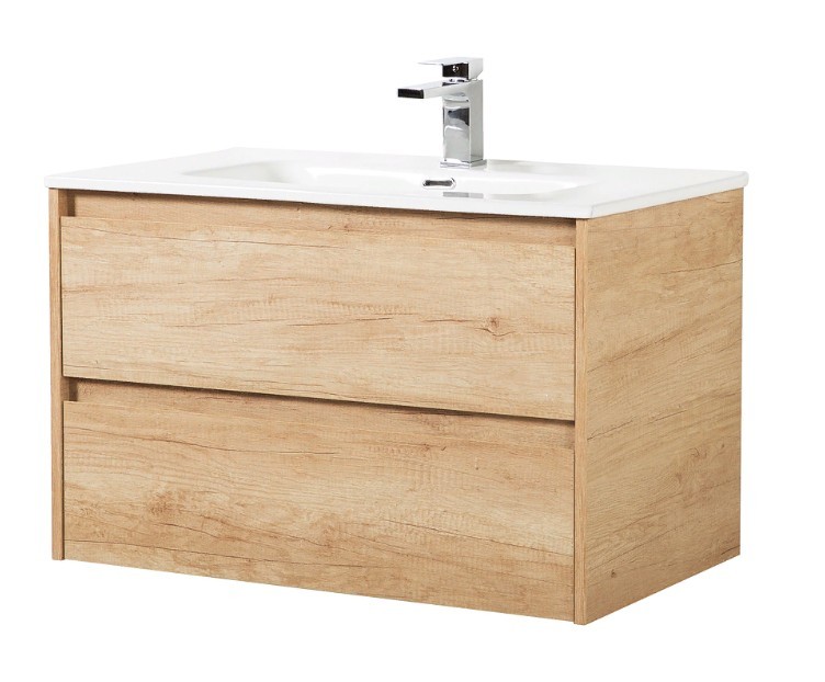 Приобрести тумба подвесная с раковиной belbagno kraft-1000-2c-so-rnn 100 см, rovere nebrasca nature