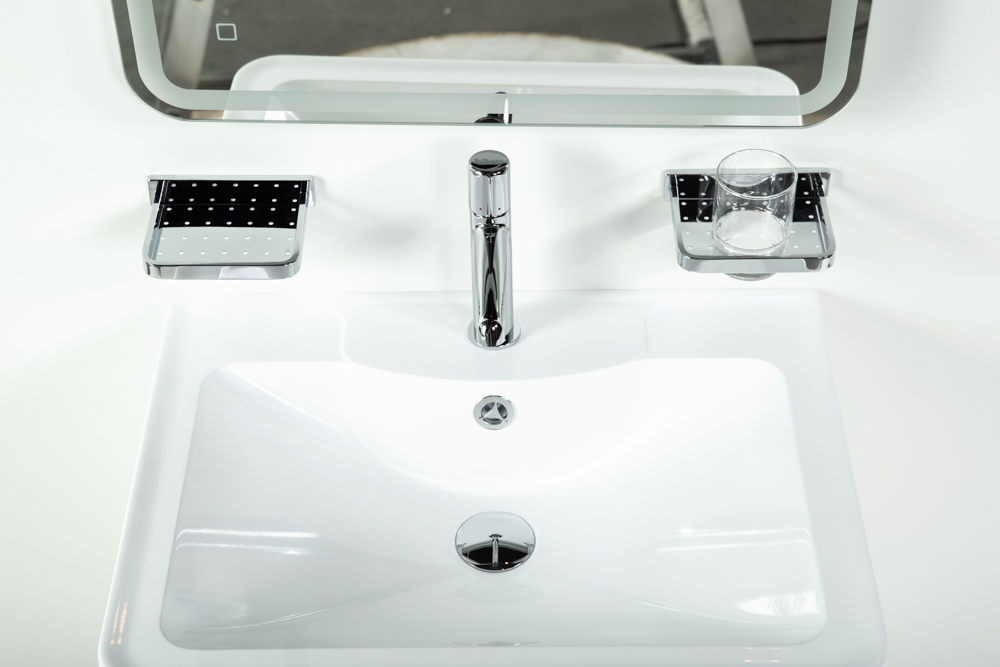 Приобрести belbagno тумба с раковиной acqua 60 см, подвесная bianco lucido, белая раковина