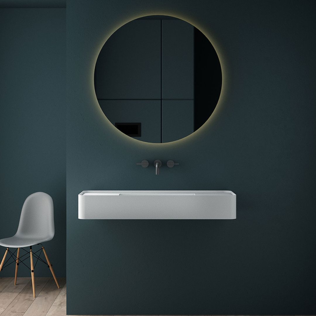 Приобрести vincea раковина подвесная solid surface 100х40 см, белая матовая vwb-6s212mw