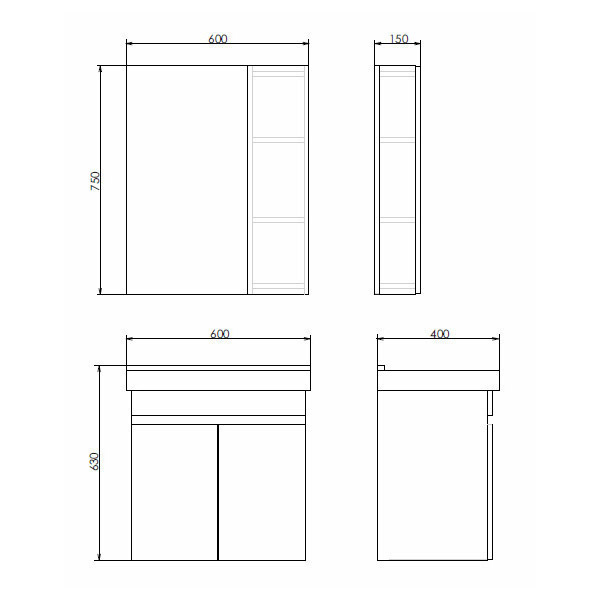 Приобрести сomforty зеркало-шкаф "тромсе-60" дуб сонома
