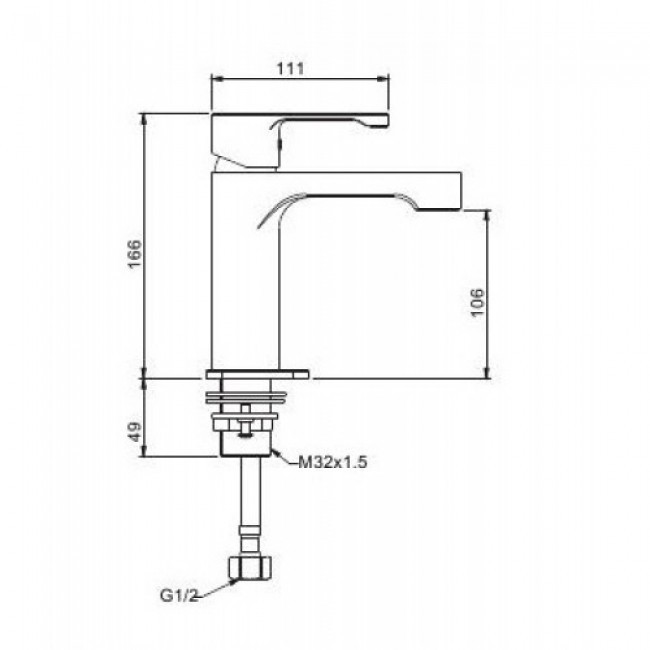 Приобрести gappo смеситель для раковины g1002-2, хром 91160