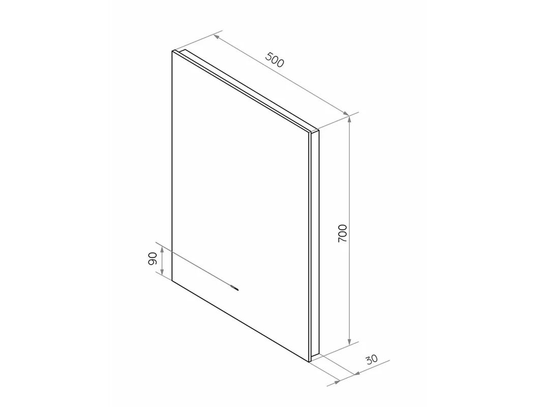 Приобрести continent зеркало с подсветкой trezhe 50х70 см, белое