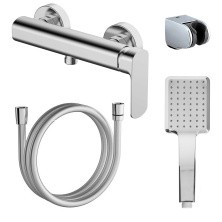 Azario Смеситель для душа Asher 252мм, хром AZ-VNN338311C