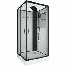 Grossman Душевая кабина Elegans 90х90 см, квадратная, черный\ прозрачное GR250Q