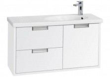 Тумба подвесная Roca Etna с раковиной 100 см, белый 7.8573.0.280.6; 7.3270.0.900.0