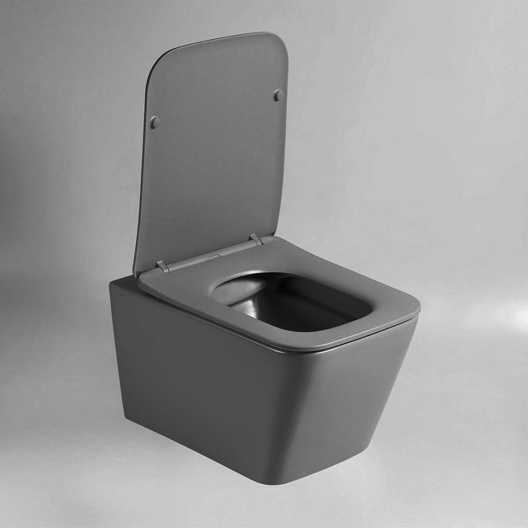 Приобрести vincea унитаз подвесной piatti q-line, ультратонкое сиденье, микролифт, антрацит матовый vt1-12ma