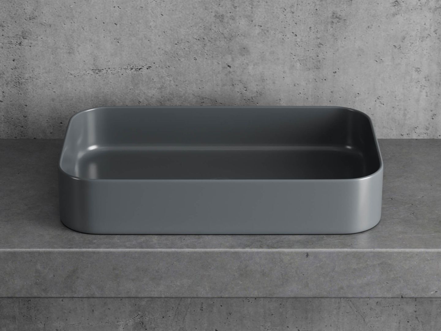 Приобрести hayzburg накладная раковина чаша 60х37 см, графит hb-0035-60mdh