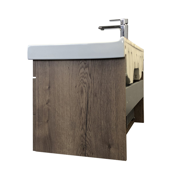 Приобрести сomforty тумба с раковиной никосия 80п дуб темный