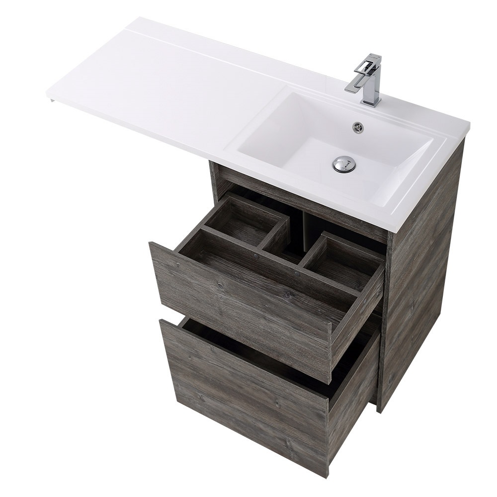 Приобрести belbagno тумба с раковиной kraft 120 см, напольная kraft-lvd-58/120-r pino pasadena, белая раковина