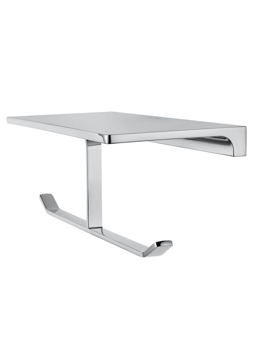 Приобрести двойной держатель для туалетной бумаги с полкой wonzon & woghand eclipse, хром (ww-9156)