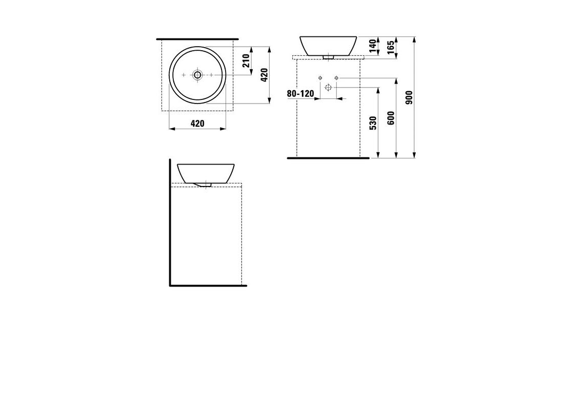 Приобрести раковина чаша laufen pro 42 см