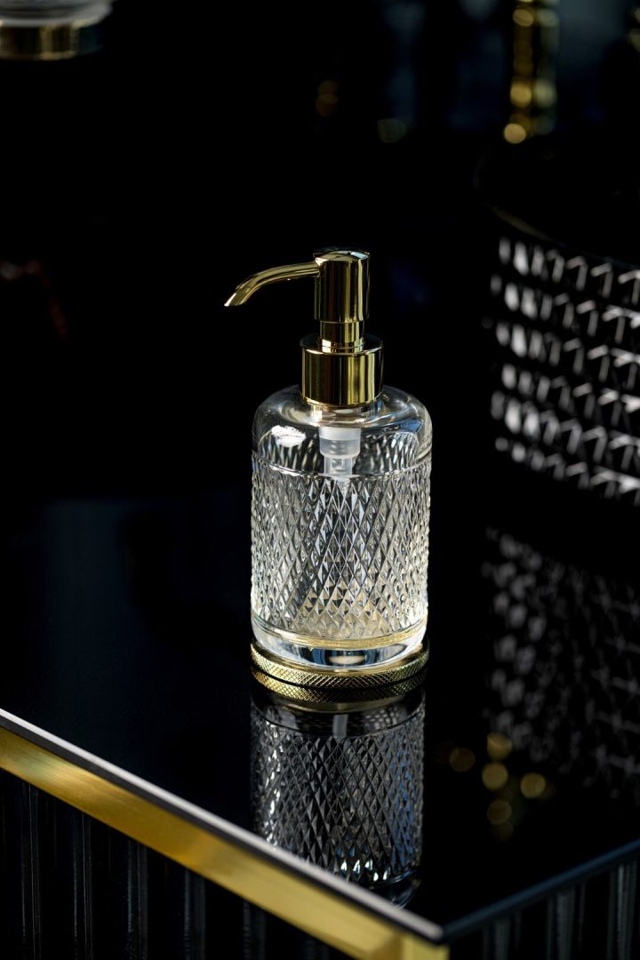 Приобрести boheme дозатор жидкого мыла aura, золото\кристаллы 10250-g