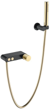 Boheme Смеситель для ванны Stick, черный\золото 123-BG.2