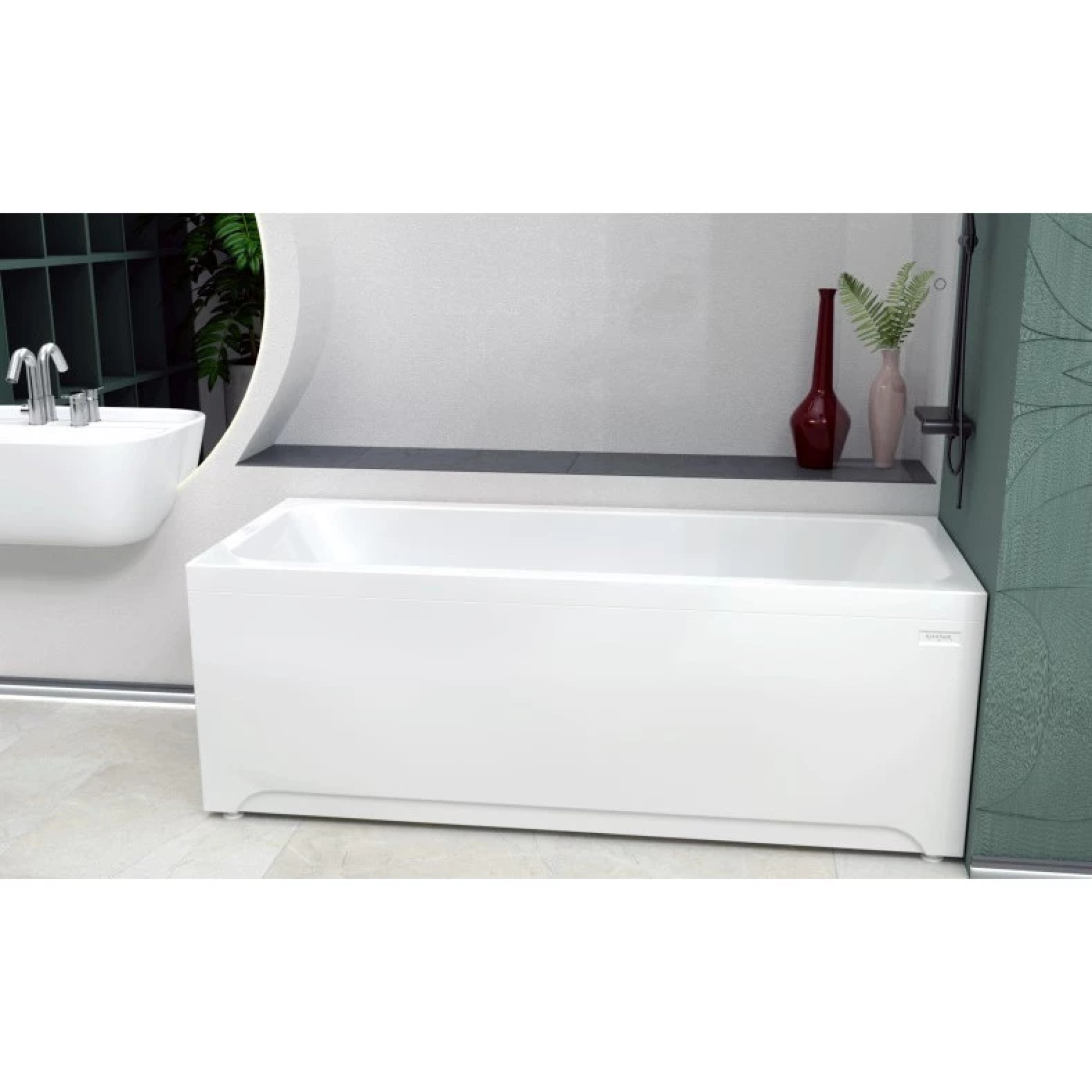 Приобрести акриловая ванна радомир патрисия 185x85 см ( комплект каркас и слив )