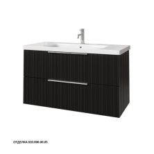 Caprigo Тумба с раковиной RAIN 100 см, графит, эмаль