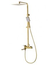 Душевая система WONZON & WOGHAND EDGE, Брашированное золото (WW-88739003-BG)