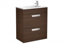 Тумба подвесная Roca Debba с раковиной 60 см, венге Z.RU93.0.270.8+7.3279.9.H00.Y