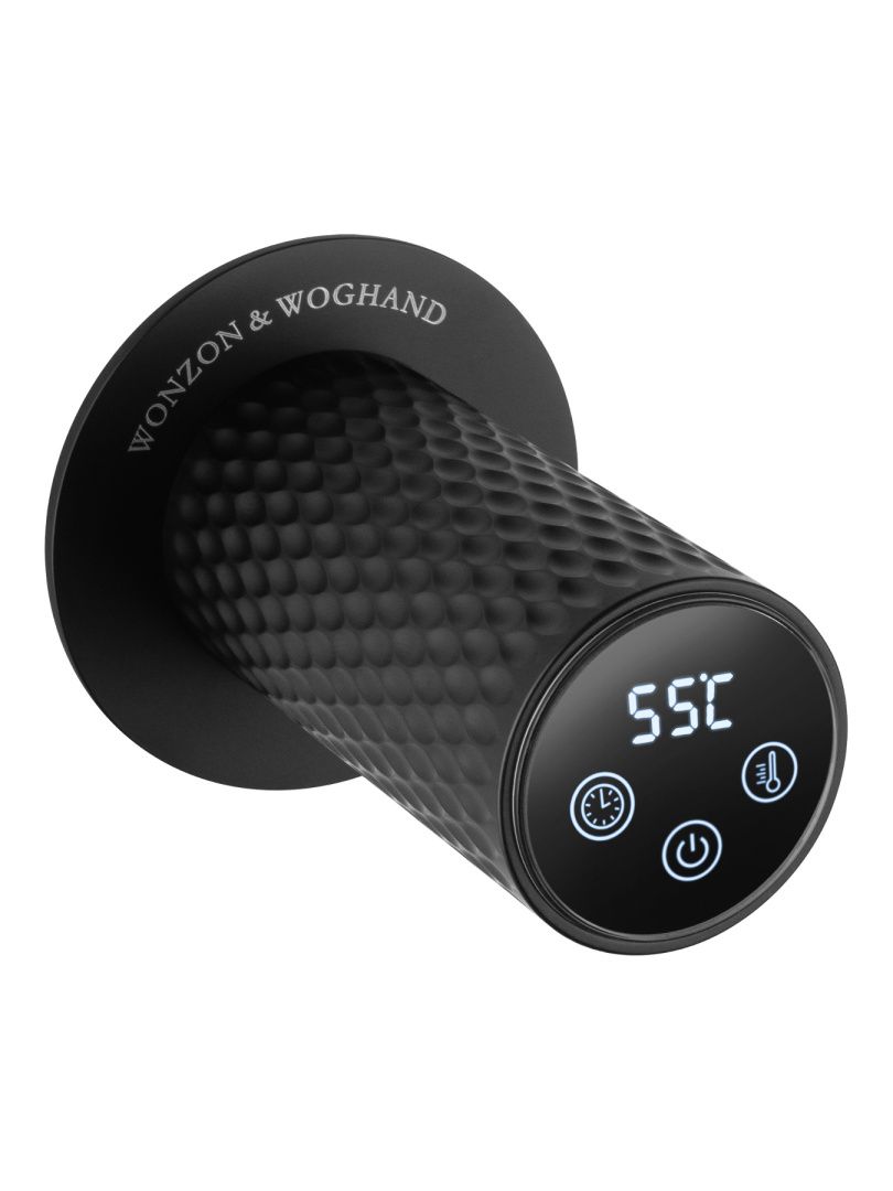 Приобрести полотенцесушитель электрический встраиваемый wonzon & woghand münchen, черный матовый (ww-a354-mb)