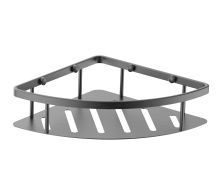 Полка для ванной угловая WONZON & WOGHAND, Темный графит (WW-4132-BGM)