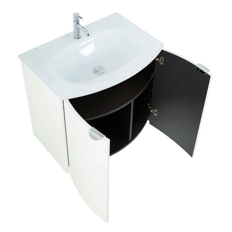 Приобрести cezares тумба подвесная с раковиной rialto 69х70см, белая