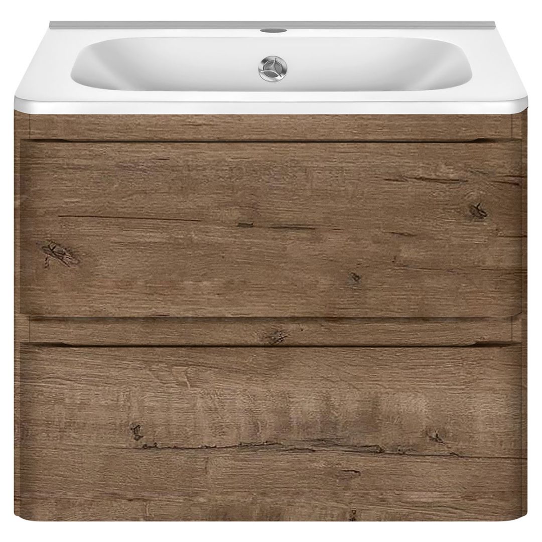 Приобрести vincea тумба подвесная vico 60 см, дуб винтаж с белой раковиной vmc-2v600vo;vcb-2vp600w
