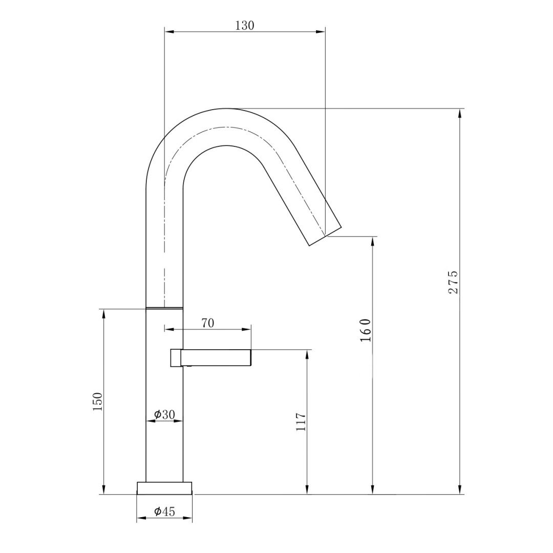 Приобрести смеситель для раковины высокий wonzon & woghand, темный графит (ww-6068-bgg)