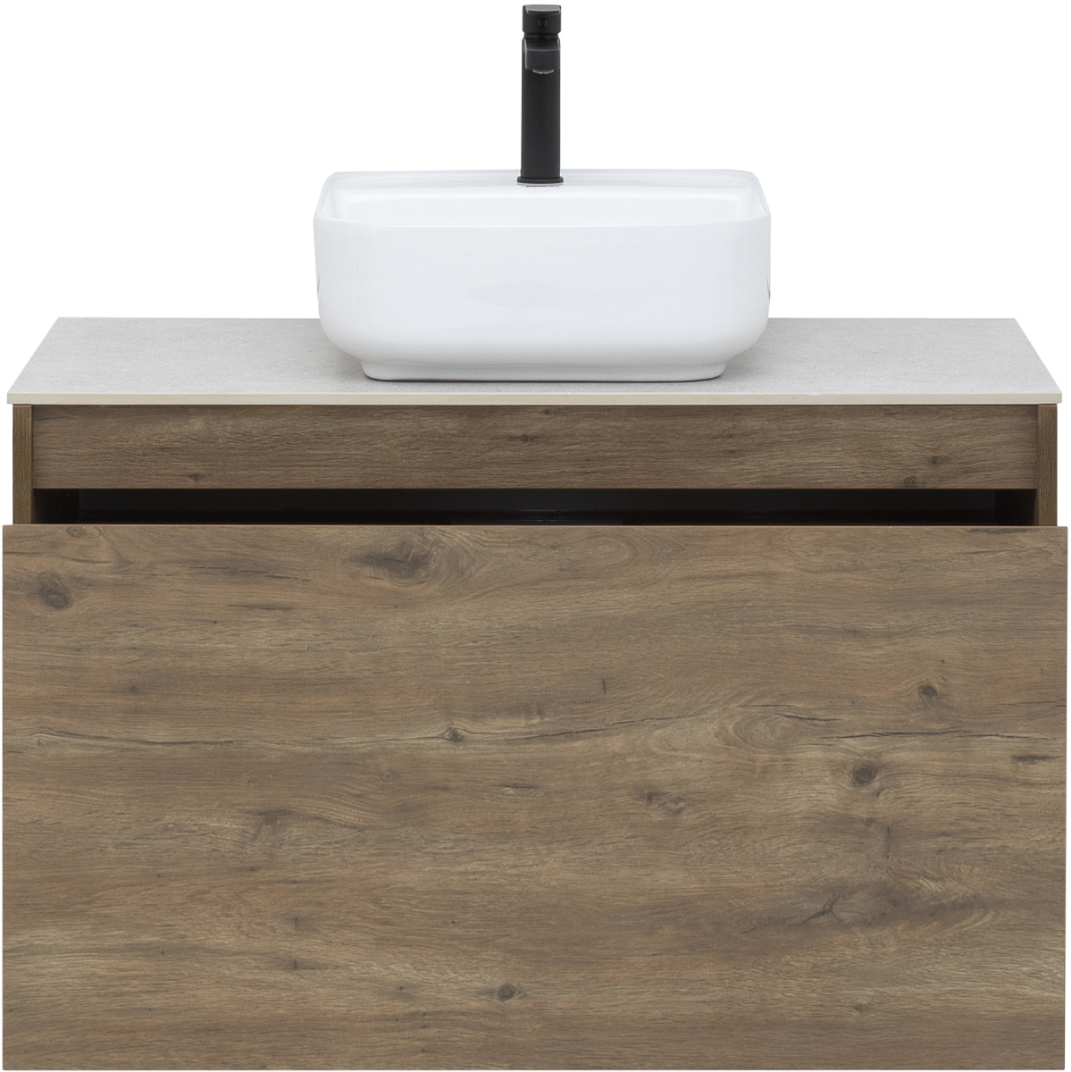 Приобрести aquanet тумба со столешницей nova lite 90 см, дуб рустикальный (1 ящик)