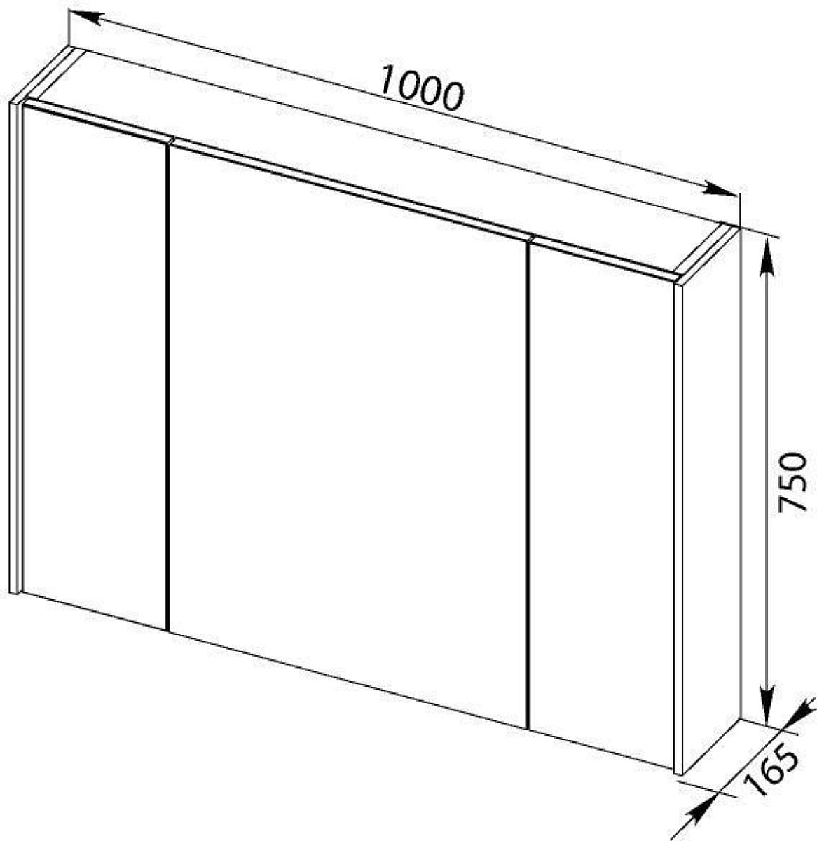 Приобрести aquanet зеркальный шкаф латина 100 см, белый