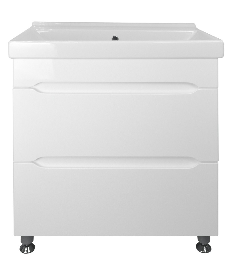 Приобрести loranto тумба напольная с раковиной арфа 80/2 н, без подсветки, белое cs00052135