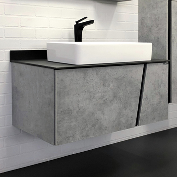 Приобрести сomforty тумба со столешницей и раковиной "эдинбург-90", светлый бетон