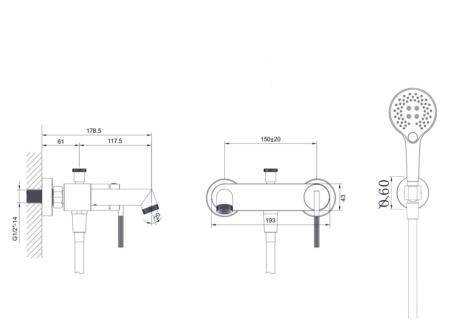Приобрести hayzburg смеситель для ванны, золото матовое hb-4009bg