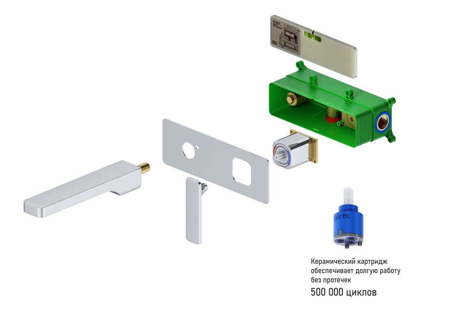 Приобрести смеситель для раковины встроенный timo torne 4371/00sm хром
