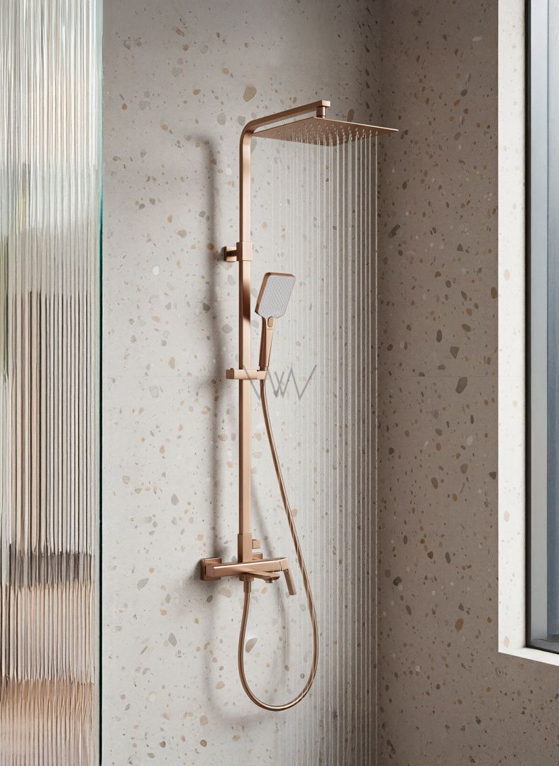 Приобрести душевая система wonzon & woghand diamond, брашированное розовое золото (ww-88739011-brg)