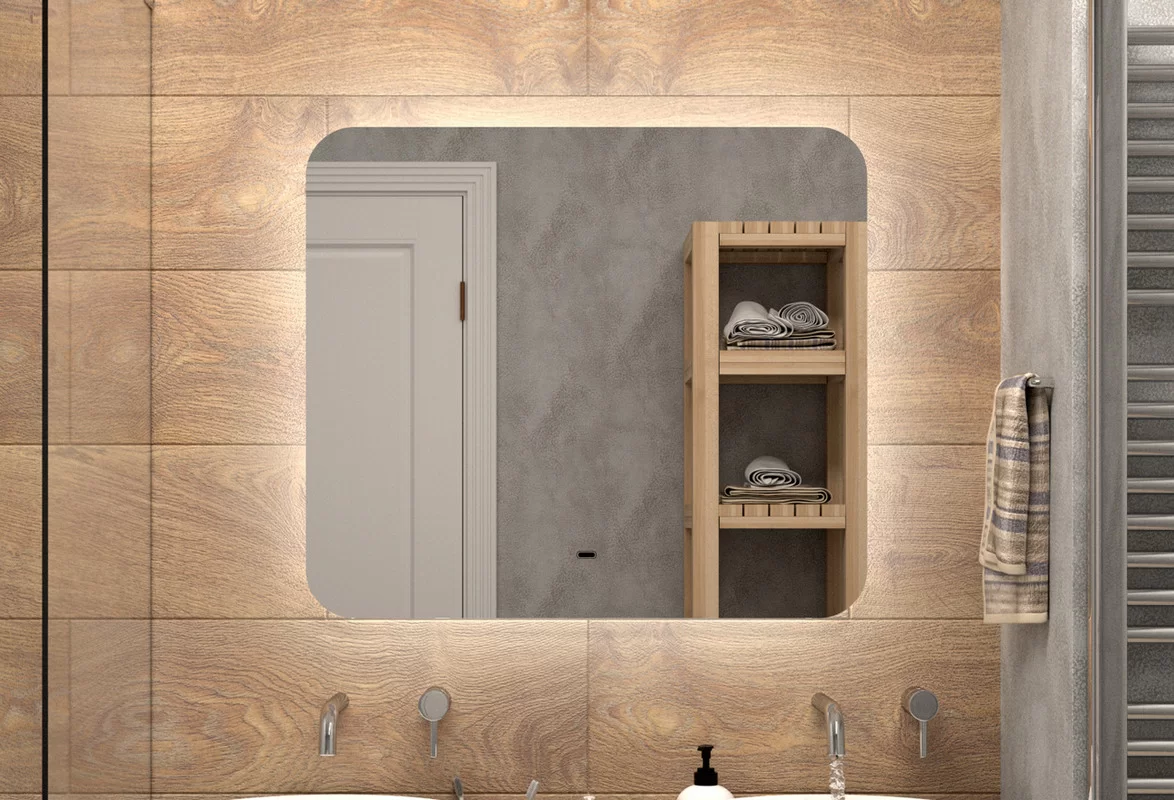 Приобрести continent зеркало с подсветкой burzhe 80х70 см, белое