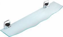 Стеклянная полка для ванной WONZON & WOGHAND PORTO, Хром (WW-1701)