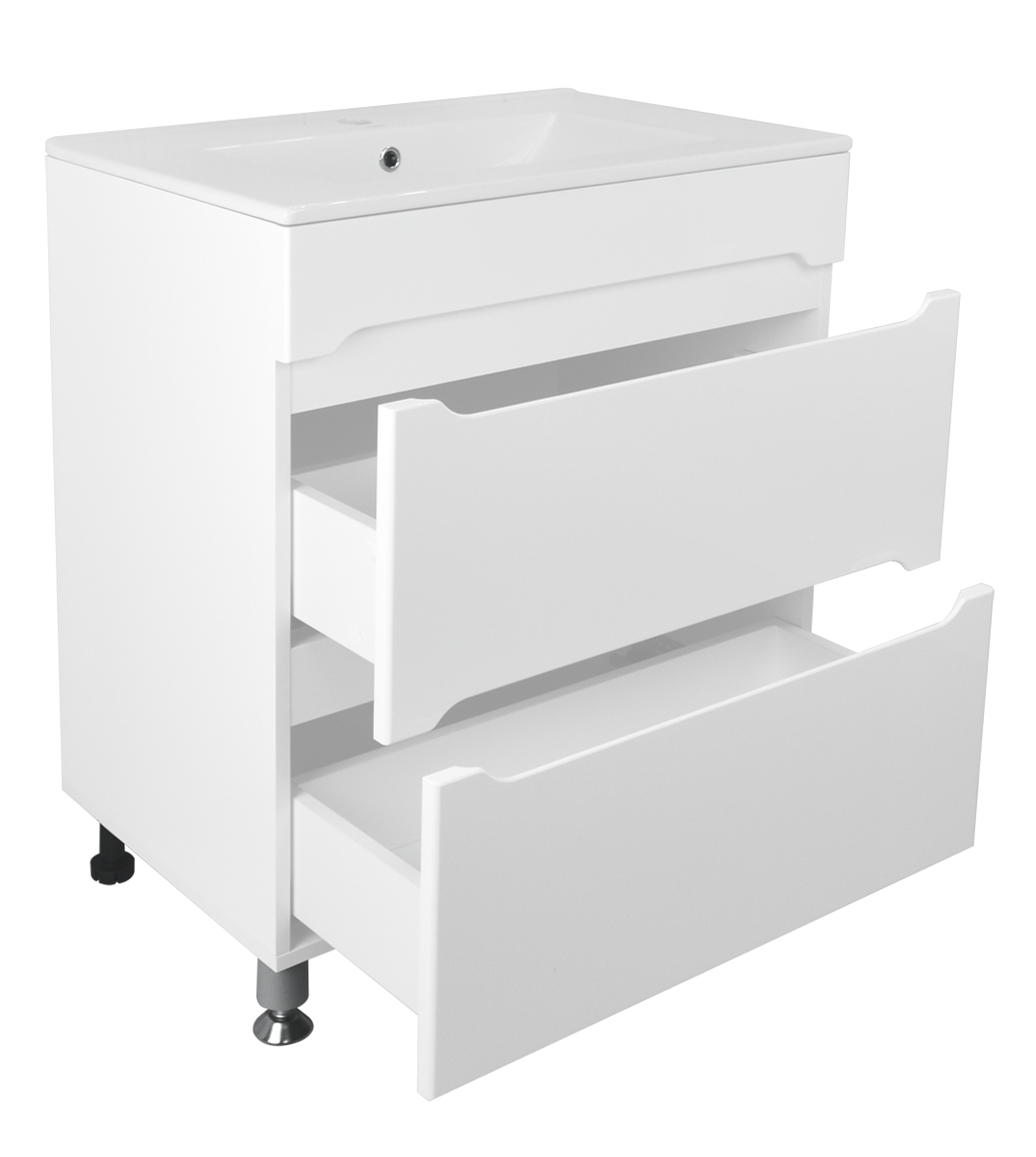 Приобрести loranto тумба напольная с раковиной арфа 70/2н 71х83 см , без подсветки (cs00071937)