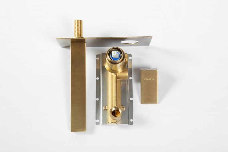 Приобрести cezares смеситель для раковины unika, скрытый монтаж, золото unika-bli1-03/24