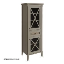 Caprigo Пенал NAPOLI 55 см, правый, серый, эмаль