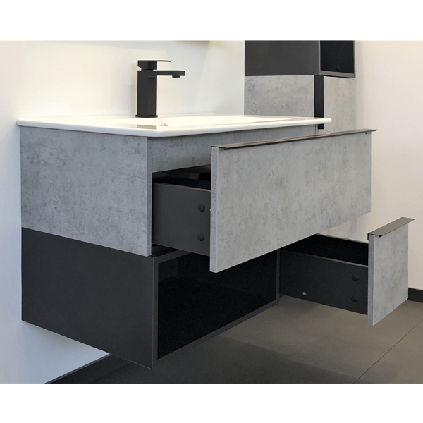 Приобрести сomforty тумба с раковиной франкфурт 90, светлый бетон