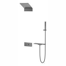 Vincea Встраиваемая душевая система Futura, оружейная сталь VSFW-2F11TGM